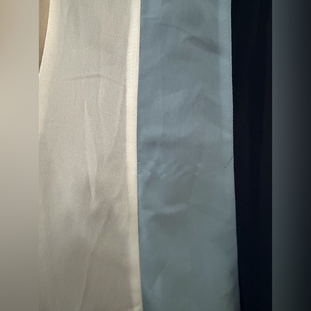 Davi & Dani Vertical Stripe Maxi Dress - Size M - Chiffon Overlay - Picture 6 of 8